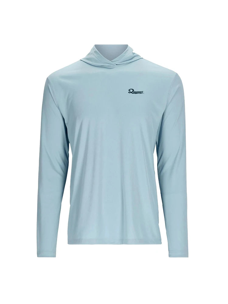 QIWWS Fishing Clothing Camouflage Men's Long Sleeve Mask Hooded Fishing Shirts Upf 50+ Uv Protection Performance Fishing Apparel