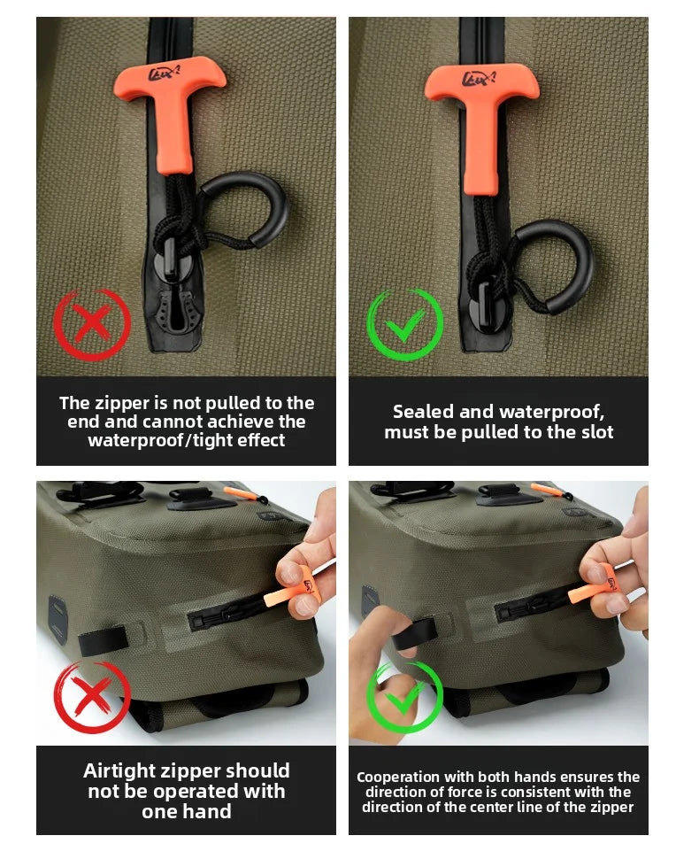 LINNHUE Fishing Shoulder Bag Fishing Tackle Waterproof Bag Outdoor Capacity Fishing Lures Line Box Storage Accessories