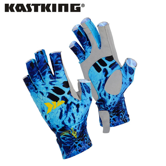 KastKing Sol Armis 3/4 Finger Fishing Gloves SPF 50 Sun and Hands Protection