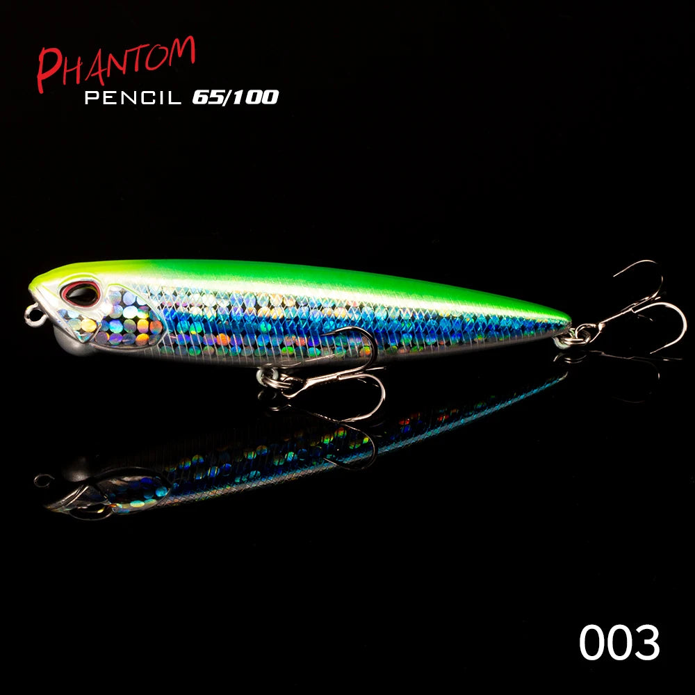 Hunthouse REALIS Pencil Floating Stickbait: Topwater Lure with Unique Knocking Sound
