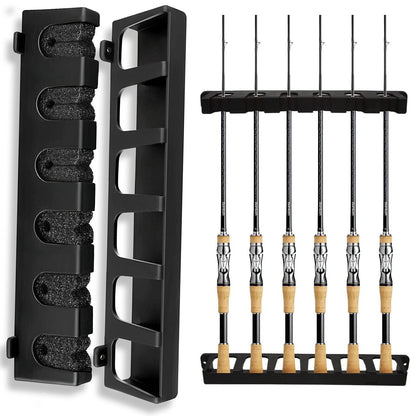 Fishing Rod Rack Vertical Holder For 6 Rods