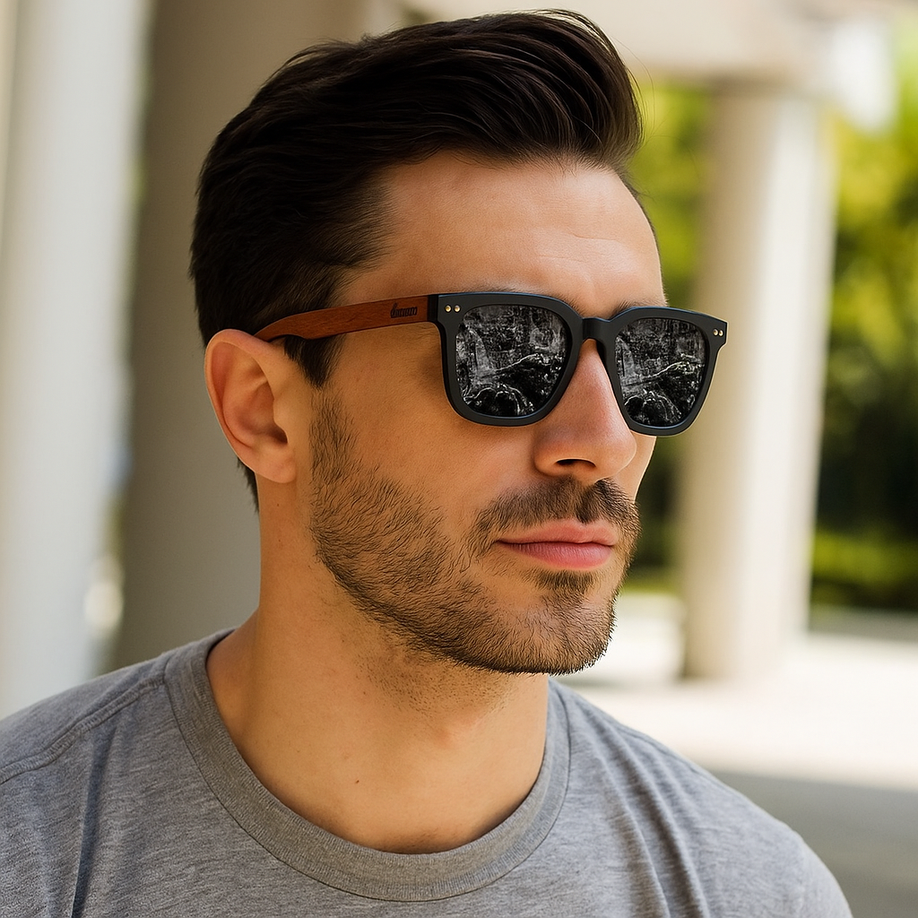 DUBERY Wooden Style Polarized Sunglasses: UV400 Protection for Men And Women