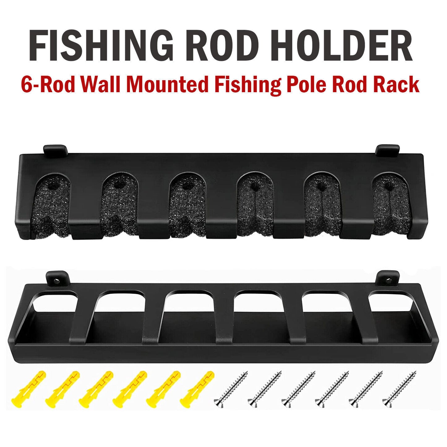 Fishing Rod Rack Vertical Holder For 6 Rods