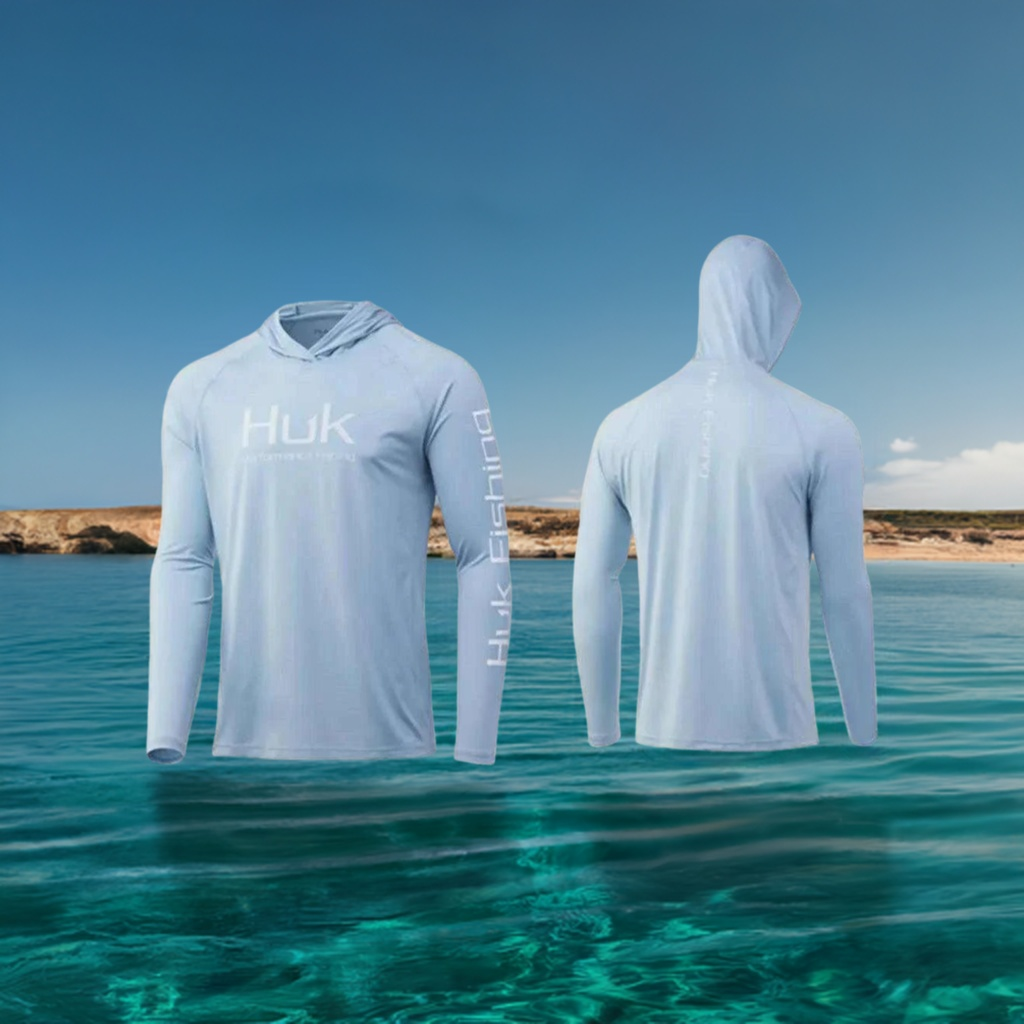 Ropa De Pesca De verano para hombre, Sudadera con capucha De manga larga, Jersey, Camisa De Pesca, camisetas De Pesca De Color claro, camisetas De secado rápido con protección Uv