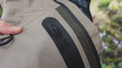 Kylebooker Breathable Wading Jacket 3-Layer Waterproof and Breathable Fabric